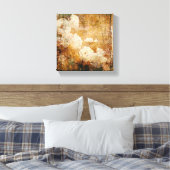 kunstgrunge florale achtergrond textuur canvas afdruk (Insitu (Slaapkamer))
