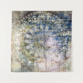 kunstgrunge  getextureerde achtergrond met tradit wandkleed (Voorkant (horizontaal))