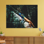 Kunsthagedis op blad canvas afdruk (Insitu (Woonkamer))