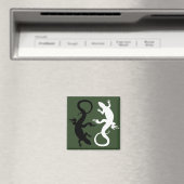 Kunsthagel-inktnetten met hagedis- en gastro-intes magneet (Insitu (Vaatwasser))