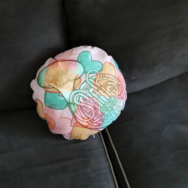 Kunsthart van de paardenliefdesklasse rond kussen (Creator heeft geüpload)