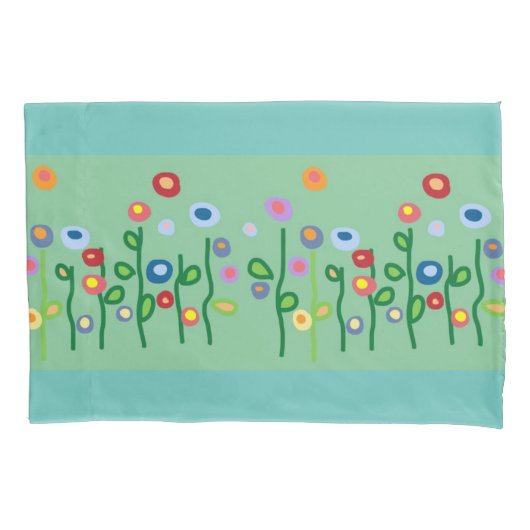 Kunstherenbloemen Kussensloop (Voorkant)