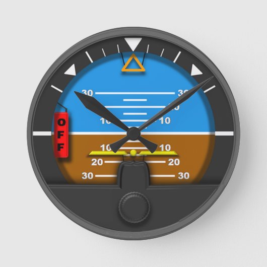 kunsthorizon wall clock ronde klok (Voorkant)