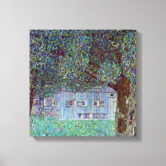 Kunsthuis in Opper-Oostenrijk door Gustav Klimt Canvas Afdruk (Voorkant)