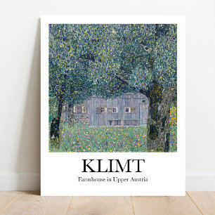 Kunsthuis in Opper-Oostenrijk door Gustav Klimt Poster