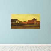 Kunsthuizen in Loosduinen Hague door Vincent van G Canvas Afdruk (Insitu (Houten vloer))