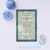 Kunstig Detail Pauwveer Programma Flyer (Enkel)