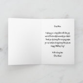 Kunstige charmante rode klaprozen Moederdag Kaart (Binnen)