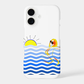 Kunstige telefoonhoesje voor op het strand