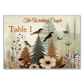 Kunstillustratie van moderne simplistische vogels kaart (Voorkant)