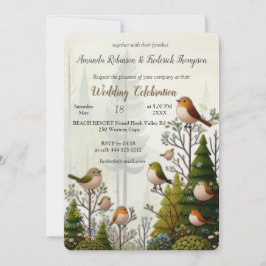 Kunstillustratie van moderne simplistische vogels kaart