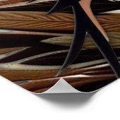 Kunstillustratie van moderne simplistische vogels poster (Hoek)