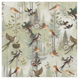 Kunstillustratie van moderne simplistische vogels stof