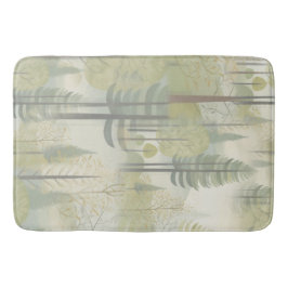 Kunstillustratie van pijnbomen in een moderne stij badmat