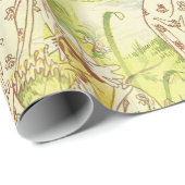  kunstjuffrouw patroon cadeaupapier (Rol Hoek)