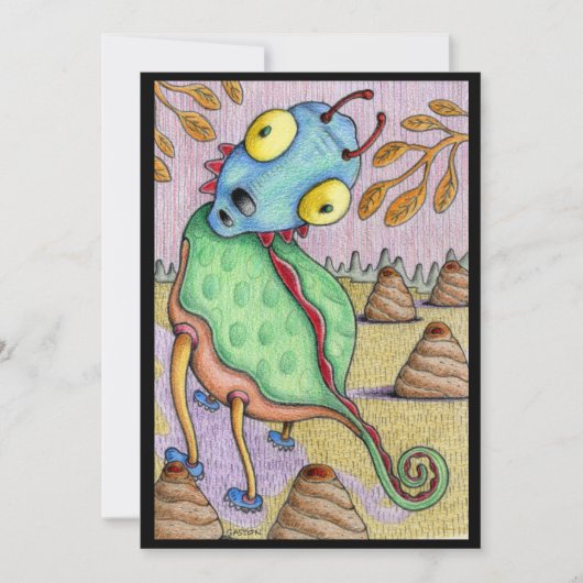 Kunstkaart met speciale functies van Denis Gaston  Kaart (Voorkant)