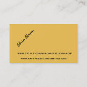 Kunstkaarten Visitekaartje (Achterkant)