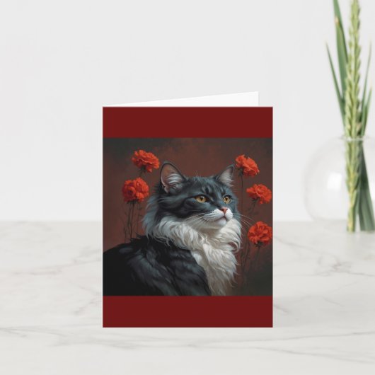 kunstkat bedankkaart (Voorkant)