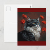 kunstkat briefkaart (Voorkant / Achterkant)