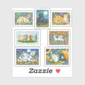 KUNSTKATTEN EN STICKERS VAN LANDBOUWKITTEN (Vel)