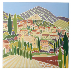Kunstkeramische tegels: Joanne Short, Provence Tegeltje