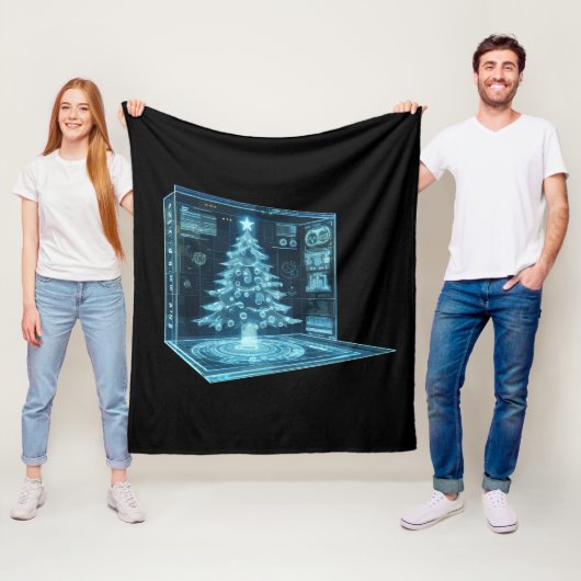 Kunstkerstboom Fleece Deken (In situ)