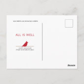 Kunstkerstboomstructuur Briefkaart (Achterkant)