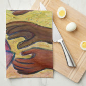 Kunstkeuken en handenliefdesdiversiteit theedoek (Quarter Fold)