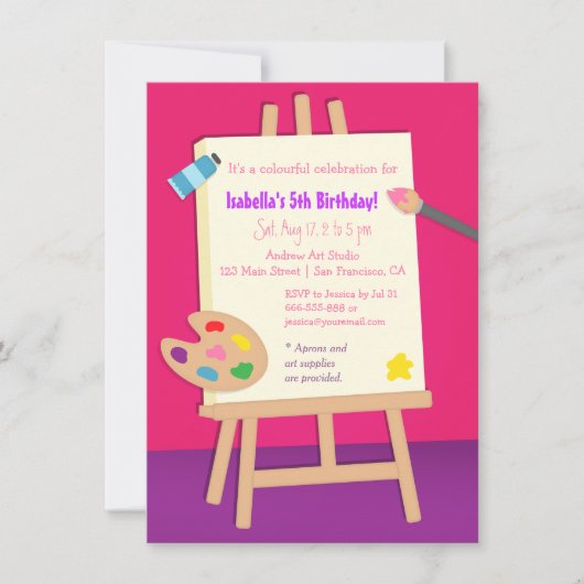 Kunstkinderen op zaterdag kaart (Voorkant)