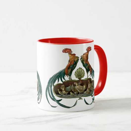 kunstkippen en roosters mok (Voorkant rechts)