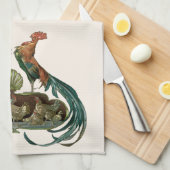  kunstkippen en roosters theedoek (Quarter Fold)