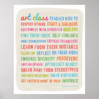 Kunstklassen Teach Kinder // 24 x 30 Poster