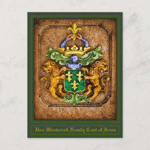 Kunstkleding van de familie Van Westervelt Briefkaart