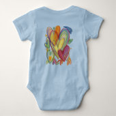 Kunstkleding voor regenboogliefhebbers romper (Achterkant)