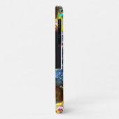 KUNSTKLEUR PALETTE EN BRUSHT MONOGRAM Black Case-Mate iPhone Case (Achterkant/links)
