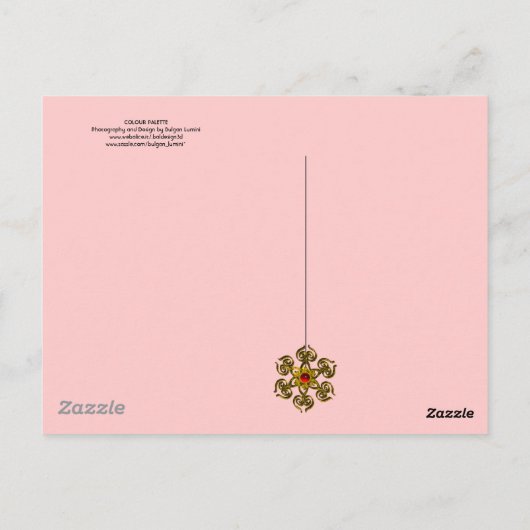 KUNSTKLEURPALETTE EN BRUSHEN BRIEFKAART (Achterkant)