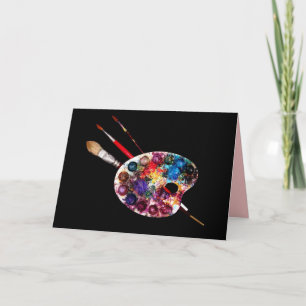 KUNSTKLEURPALETTE EN BRUSHEN KAART