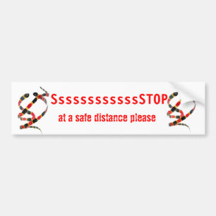 Kunstkoraalslangen Bumpersticker