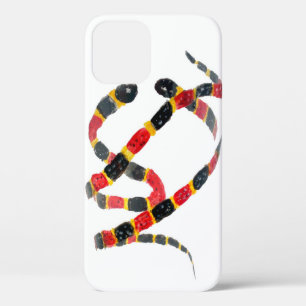 Kunstkoraalslangen reptielen iPhone 12 hoesje
