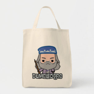 Kunstkunst met een tekenfilm voor duimbledore tote bag