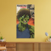 Kunstkunst met een wand-V-canvas Canvas Afdruk (Insitu (Woonkamer))