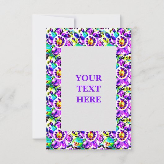 Kunstkunst Nieuwe Floral Uitnodiging (Voorkant)