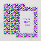 Kunstkunst Nieuwe Floral Uitnodiging (Voorkant / Achterkant)