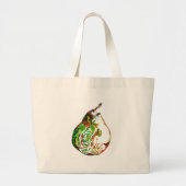 Kunstkunst pop van peren, illustratie waterverf grote tote bag (Voorkant)