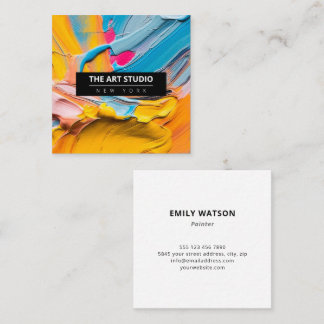 Kunstkunst van moderne naam Studio Vierkante Visitekaartje