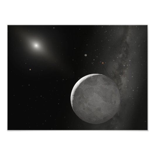 Kunstkunstenaarsconcept Kuiper Belt object Foto Afdruk (Voorkant)