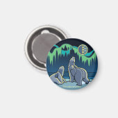 Kunstkunstfoto's van Arctic Fridge Magnet Polar Be Magneet (Voorkant / Achterkant)