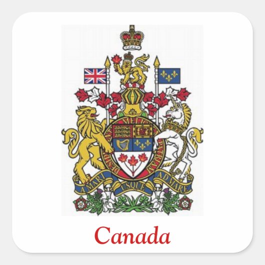 Kunstlaan van Canada Vierkante Sticker (Voorkant)