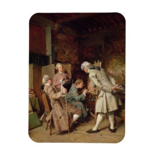 Kunstlagen, of de Schilder, 1860 (paneel) Magneet
