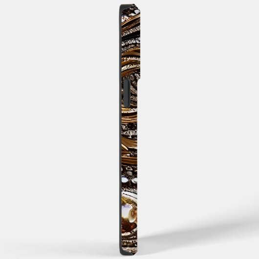 kunstleder Abstract Case-Mate iPhone Case (Achterkant / Rechts)